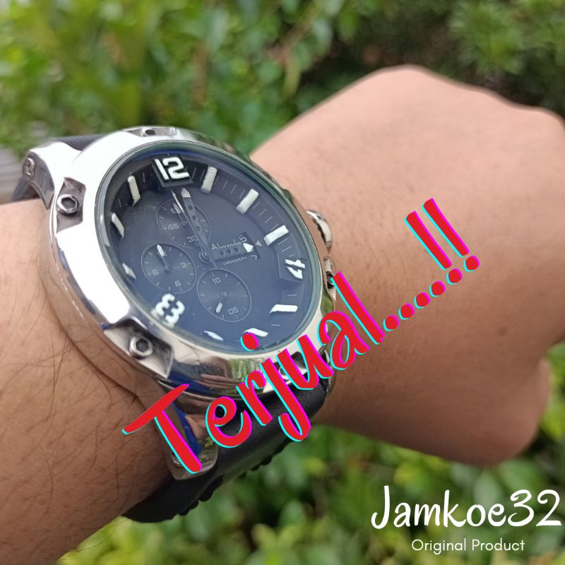 Alexandre Christie 6295 MC Full Crome Jam Tangan Arloji Ac Alexander Christi Remaja Cowok Pria Analo