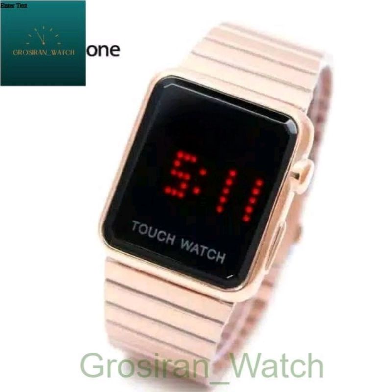 Jam Tangan Unisex Touch Screen Digital Rantai [G_W]