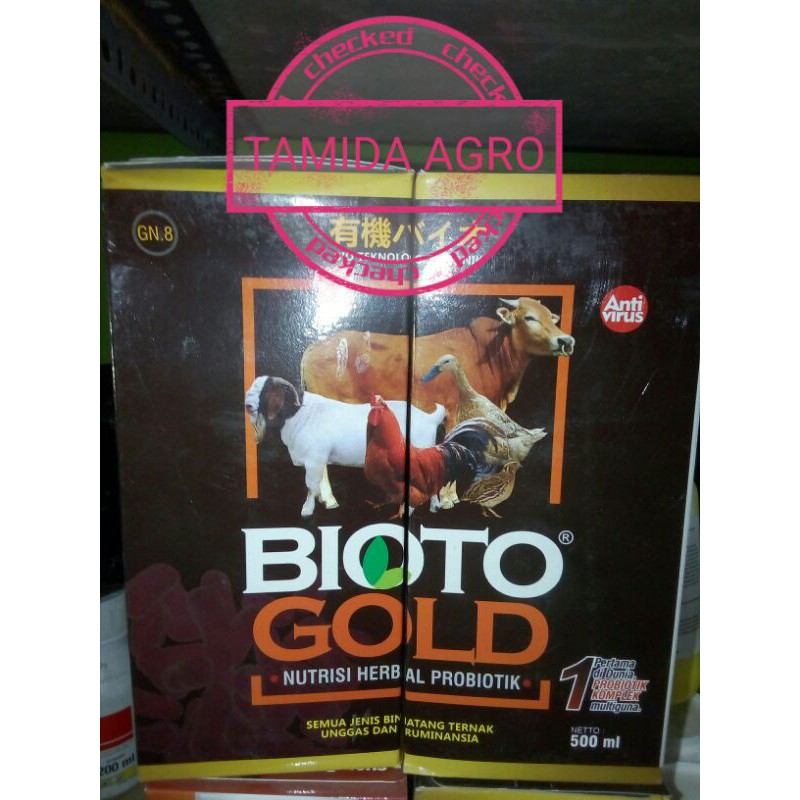 Nutrisi Hewan Ternak BIOTOGOLD Herbal Probiotik Untuk Unggas Dan Ruminansia Plus Antivirus