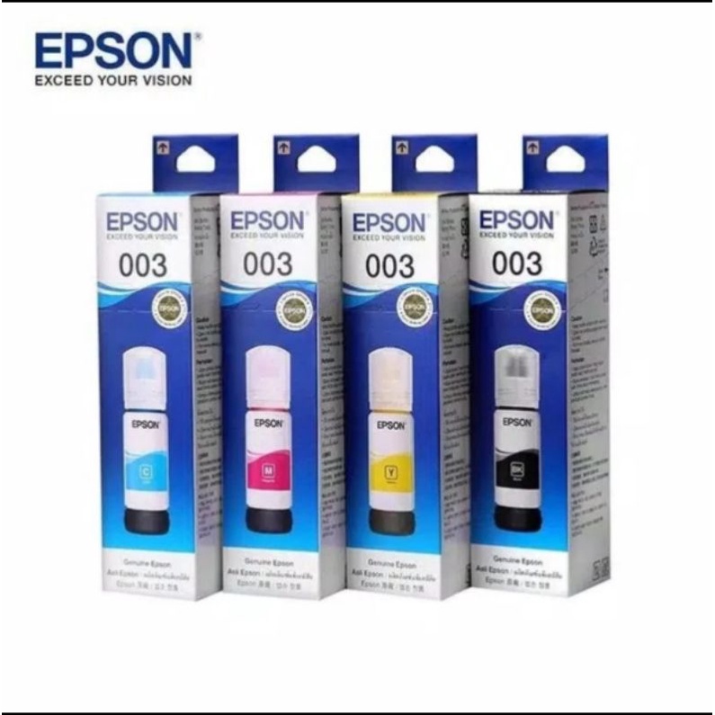 EPSON 003 Tinta Printer ORIGINAL 70ml CMY Bk L1110 L31110 L3101 L3150