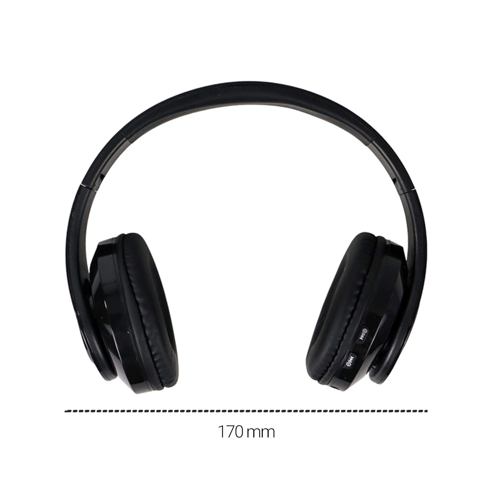 Headset Stereo Wired Wireless Bluetooth - B39 - Black