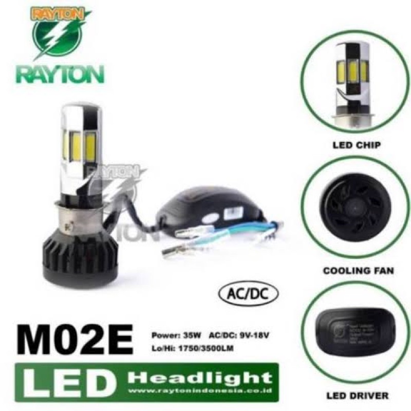 lampu depan rtd 6 sisi rayton