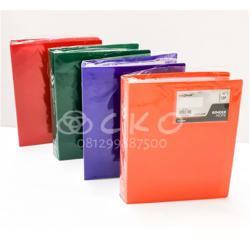 

Binder InterXfolder A5 20ring/Binder Note A5 merk InterXfolder