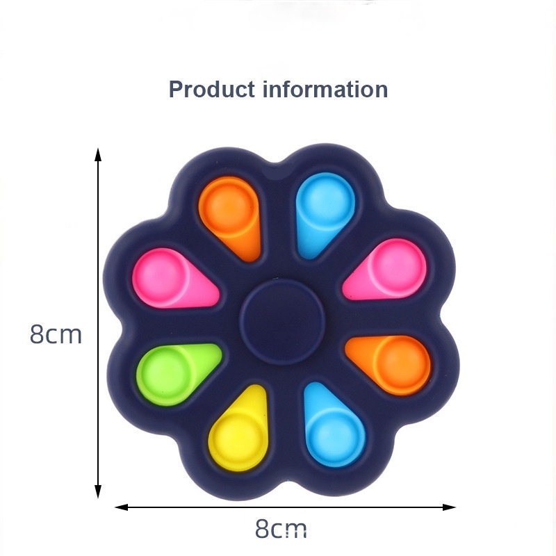 Mainan anak spinner pop it 5/8/10 sisi warna warni/ mainan terbaru dan terlengkap