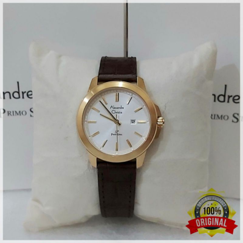 Jam Alexandre Christie Wanita Primo Steel Ac 1017 Jam Tangan Wanita Original Primo Steel Gold White Indonesia