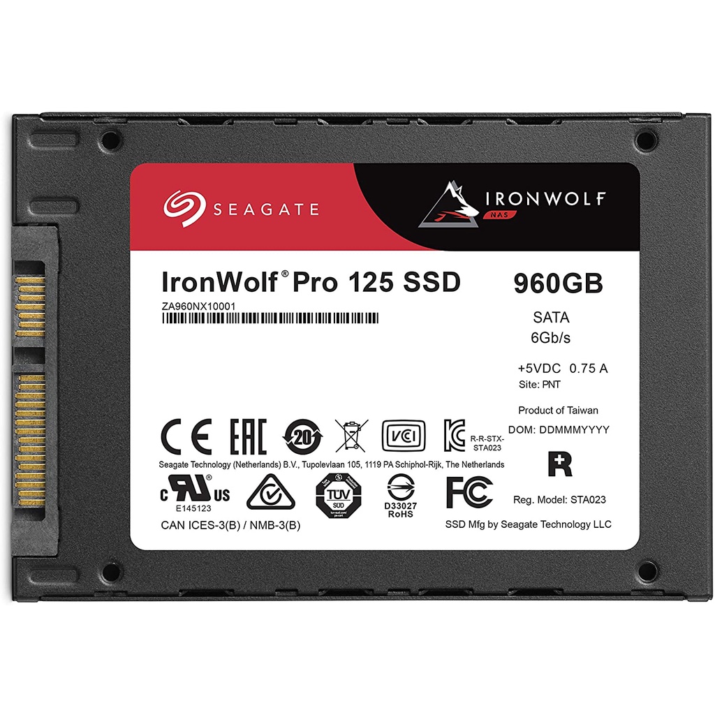 SEAGATE IRONWOLF PRO 125 SSD 960GB 2.5&quot; SATA NAS SSD