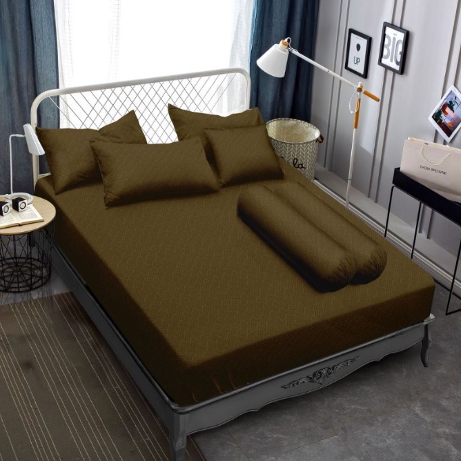 ❤ IJN ❤ Sprei T30 King Polos Emboss Vallery 160x200 tinggi 30cm Terlaris