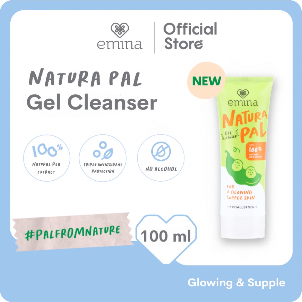 Emina Natura Pal Gel Cleanser 100ml Sabun Pembersih Wajah