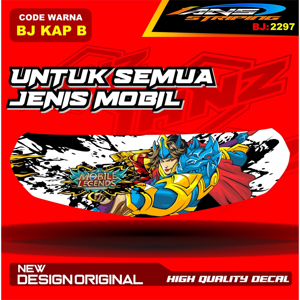 DECAL STIKER KAP DEPAN MOBIL AVANZA / VARIASI STIKER CUP DEPAN MOBIL XENIA / STIKER KAP CUP MOBILIO AGYA CALYA / STIKER MOBIL