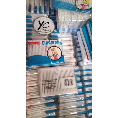 COD Cotton Buds Cinderella Baby Dewasa 60 - 50 pcs anak extra Fine Korek kuping Pembersih telinga pure