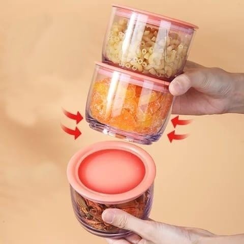 Toples B558 Toples  Toples Kue Permen Snack / Food Storage 330 ML /1 Set 3Pcs 990ml Toples Permen -SC