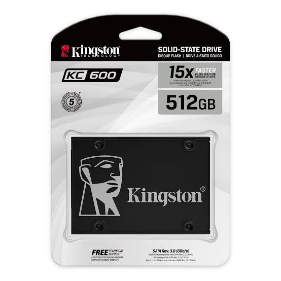 SSD SATA 2.5" Kingston KC600 512 GB