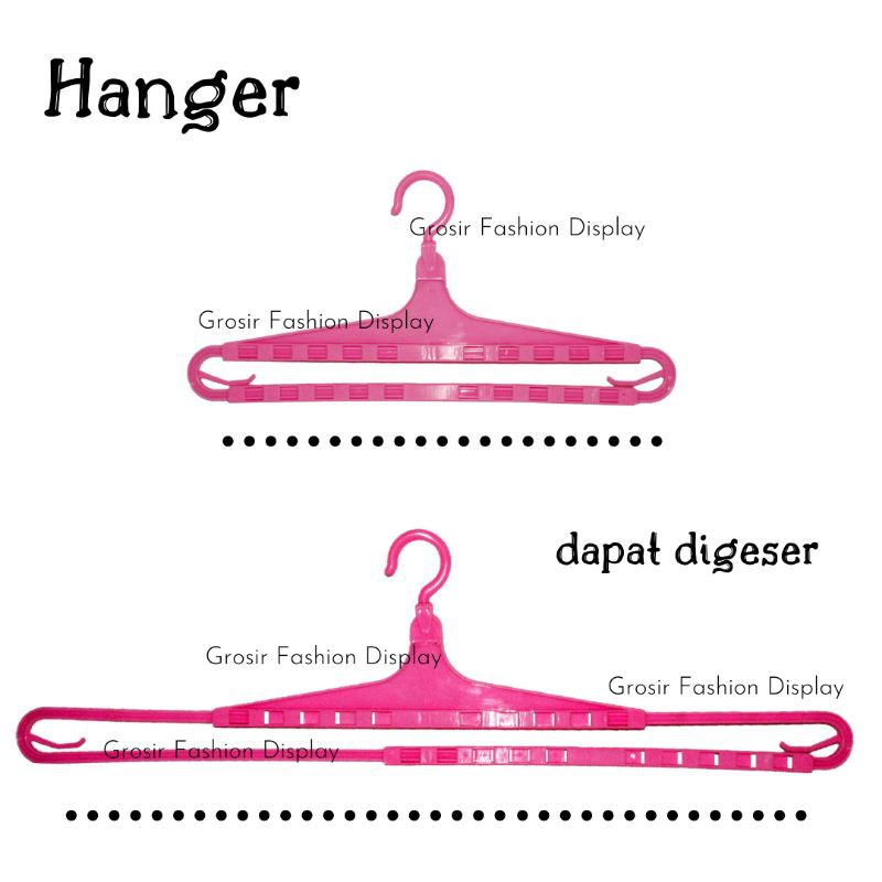 Hanger Plastik Hanger Jemuran Handuk Jemuran Sprei Hanger Selimut Hanger Sejadah Geser -BH