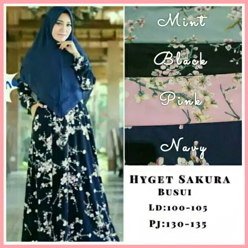 [Fashion Muslim] GAMIS HYGET PART 1 terbaru | busui | murah meriah | jumbo | motif