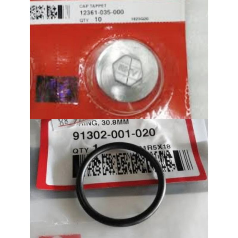 Cap Tapped O-ring Tutup Tap Oli Kiri Klep Vario PCX Scoopy Beat Spacy Grand Legenda Supra Asli HGP 1