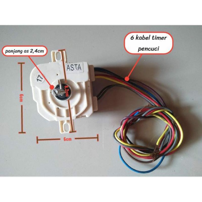 Timer wash mesin cuci 2 tabung kabel 6