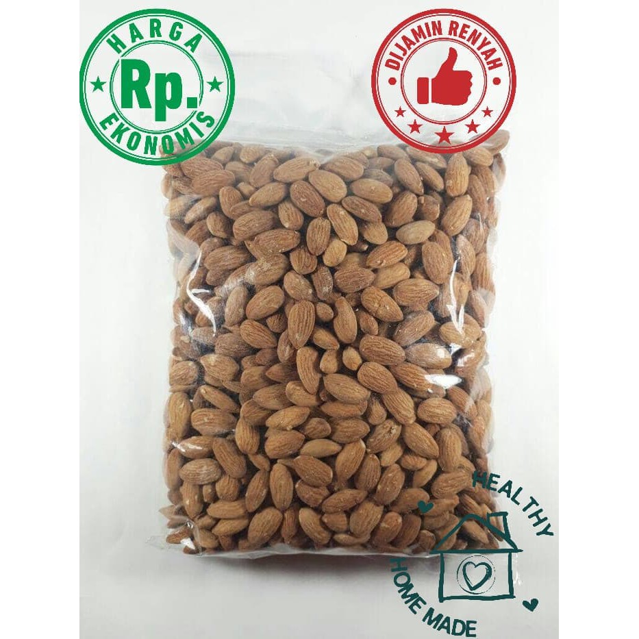 

Kacang Almond Panggang Tanpa Cangkang, Tanpa Garam (Natural) 1 kg