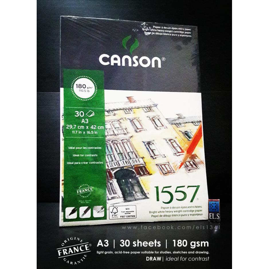 

Berkualitas Canson 1557 Drawing Pad A3 - Dessin Ja Terbatas