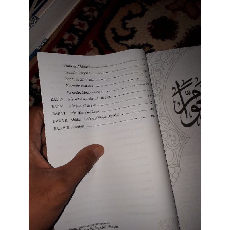 Terjemah kifayatul awam Ori