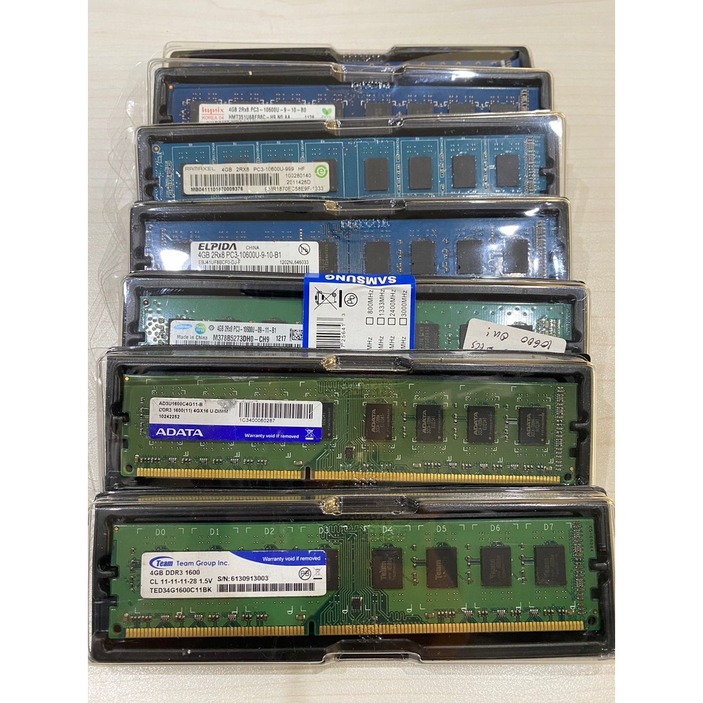 RAM|MEMORY DDR3 4 GB PC 1600|PC 10600|PC 12800 BANYAK MERK GARANSI 1TH