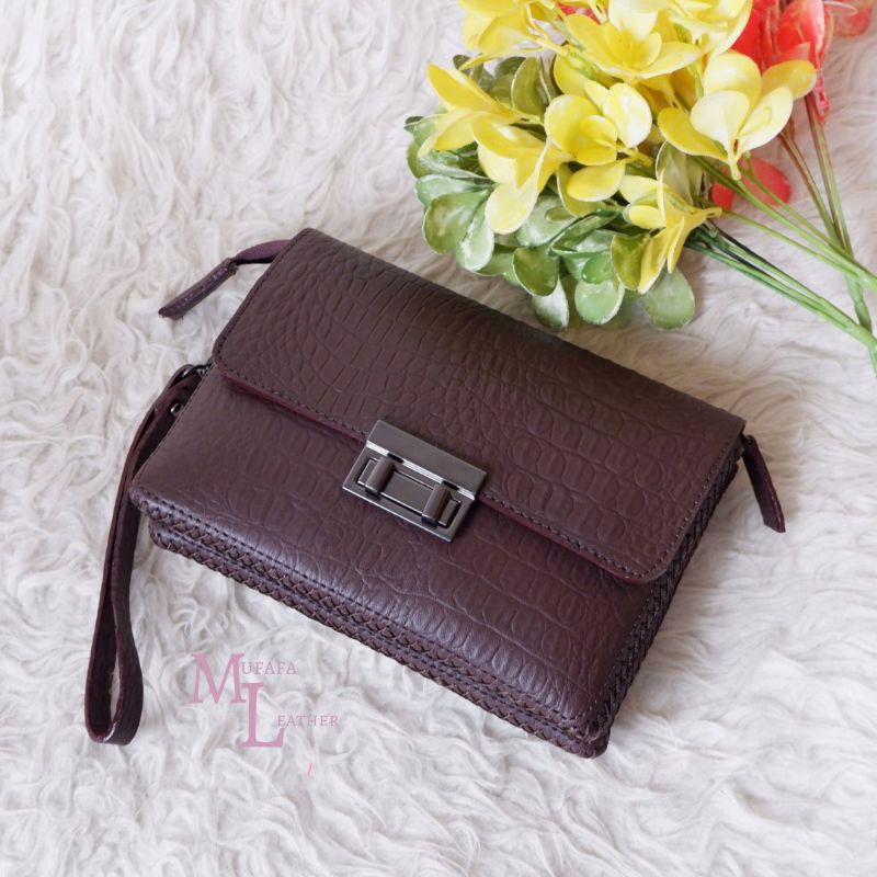 Tas Kulit Asli Handbag Intan Croco Bag