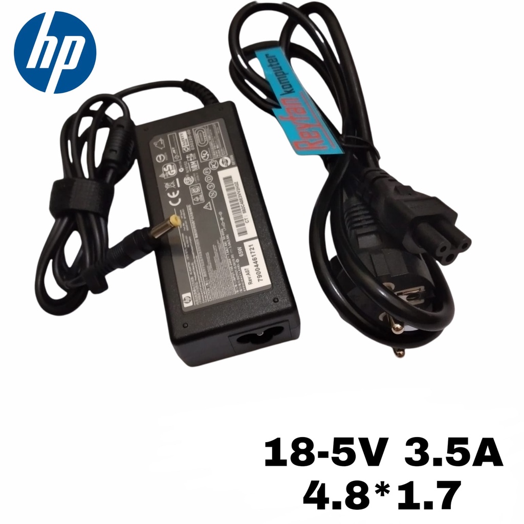 Adaptor ORIGINAL Charger Casan HP Compaq 510 515 V3000 CQ510 CQ 510 Plug 4.8 x 1.7