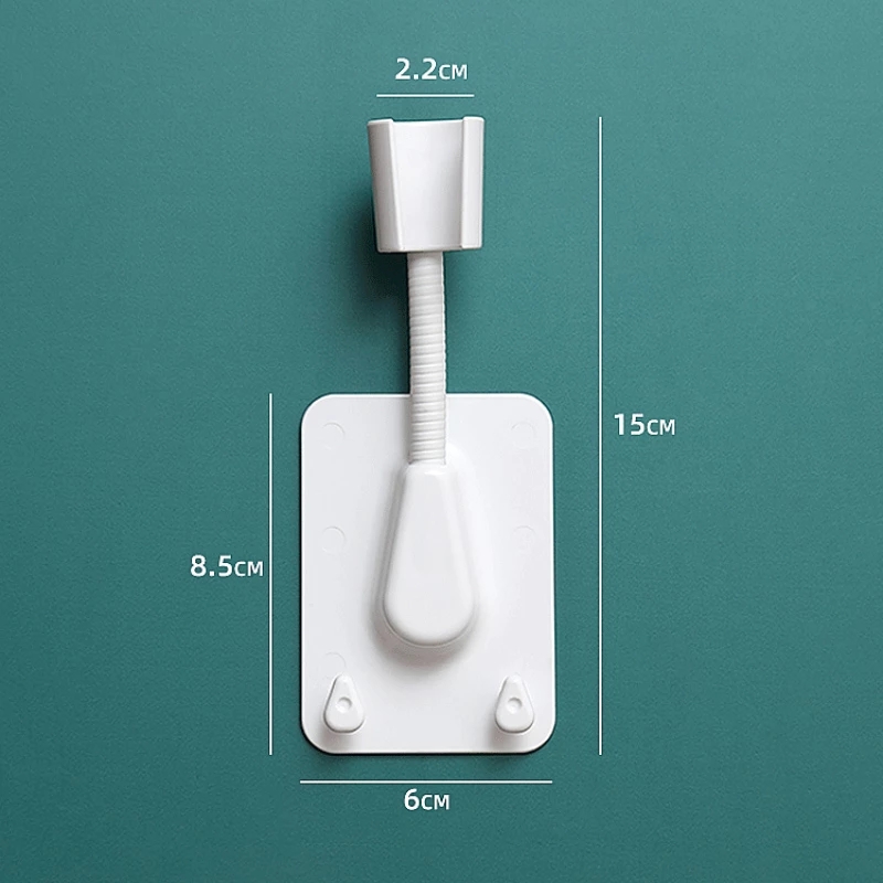 1 Pc 360 Derajat° Bracket Holder Kepala Shower Warna-Warni Adjustable Dengan 2 Kait Untuk Kamar Mandi