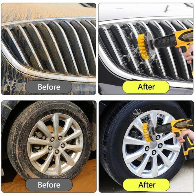 Kepala Sikat Bor Elektrik Power Cleaning Head 3 Pcs