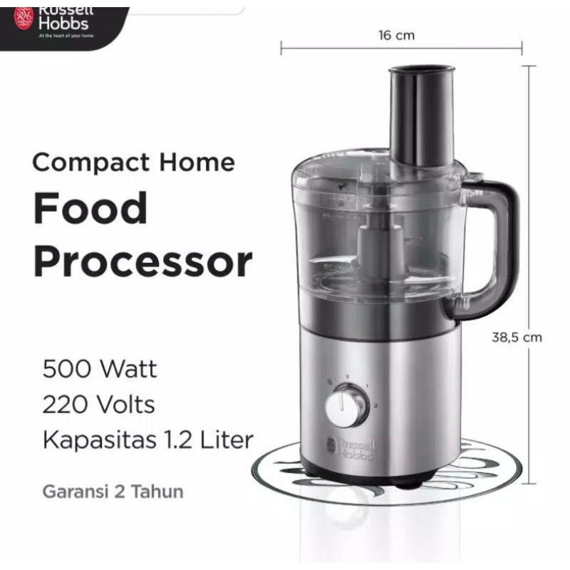 Compact Home Food Processor Russell Hobbs 500watt