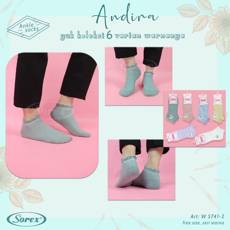 Sorex Ladies Socks W5741 kaos kaki wanita Andira