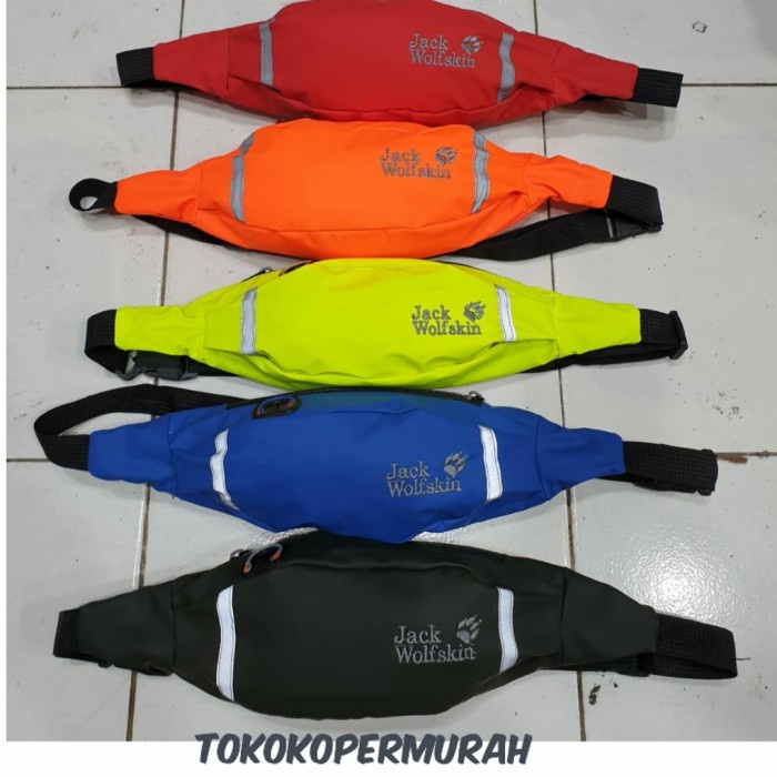 tas pinggang Jack wolfskin,tas pinggang pria, waistbag waterproof - Original