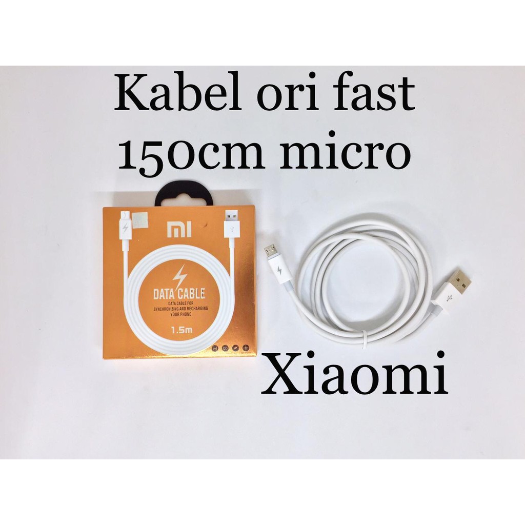 KABEL DATA SAMSUNG OPPO VIVO XIAOMI 150CM ORIGINAL READY TYPE MICRO-USB DAN TYPE-C