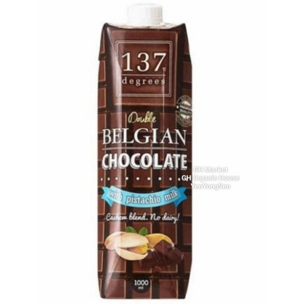 

137 Degrees Pistachio Milk Double Belgian Chocolate 1 L /1 Liter Fresh
