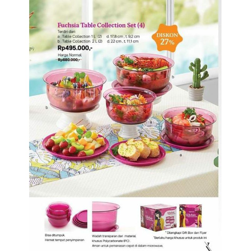 fuchsia table  collection