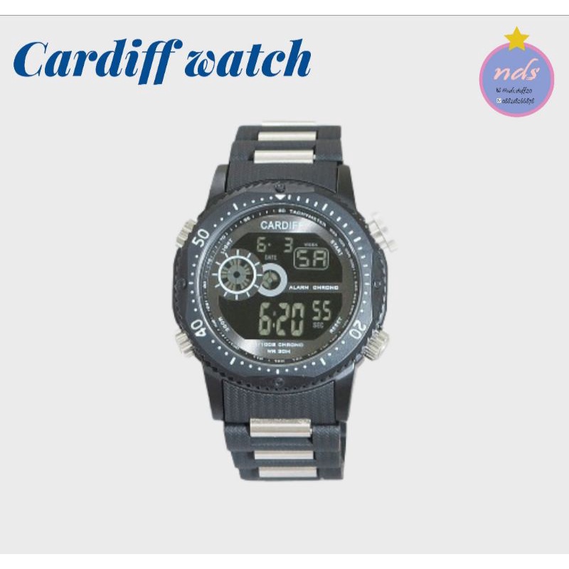 Jam tangan pria murah original keren anti air cardiff watch