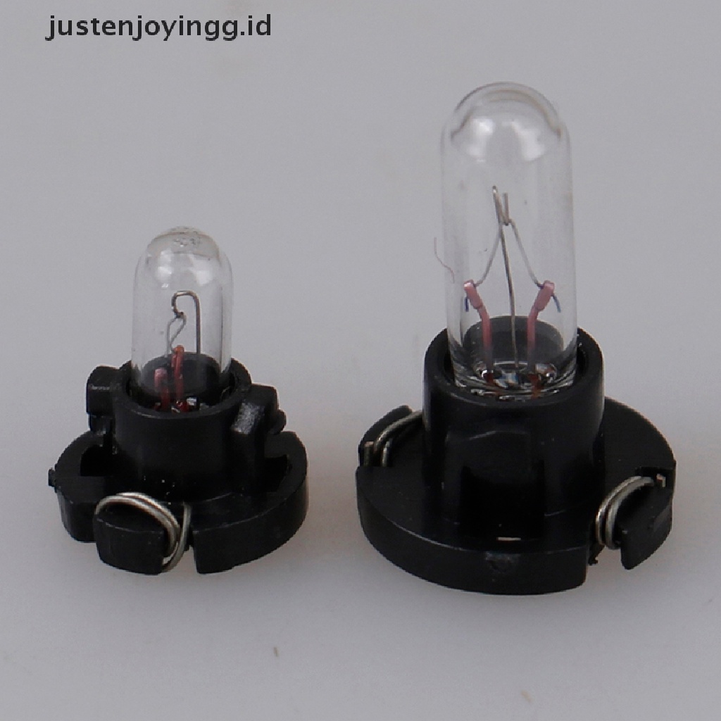 // justenjoyingg.id // 5Pcs T3 T4.2 LED Bulbs Car Interior Wedge Dashboard Warming Indicator Lamps ~