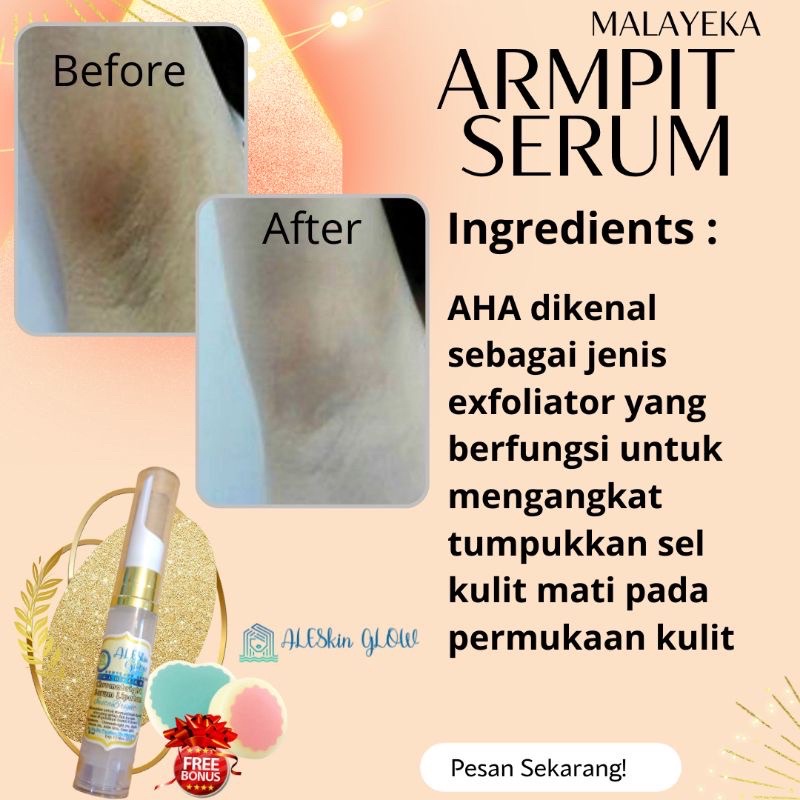 Pemutih Ketiak Ampuh Armpit Whitening Serum by Aleskin Glow