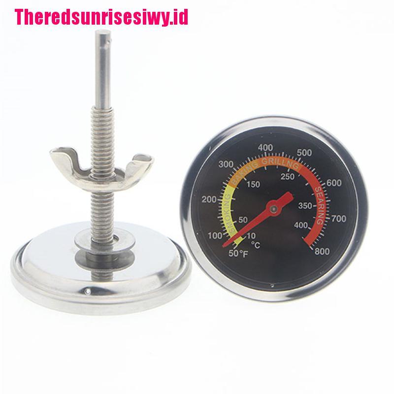 Termometer Pengukur Suhu Panggangan BBQ Bahan Stainless Steel 10-400℃