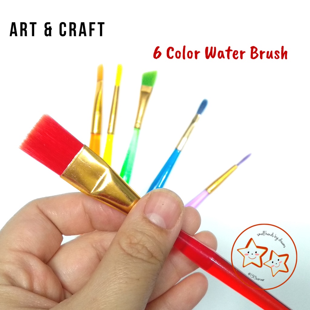 

Kuas Gambar Set isi 6 Pcs Warna Warni / Kuas Lukis Set
