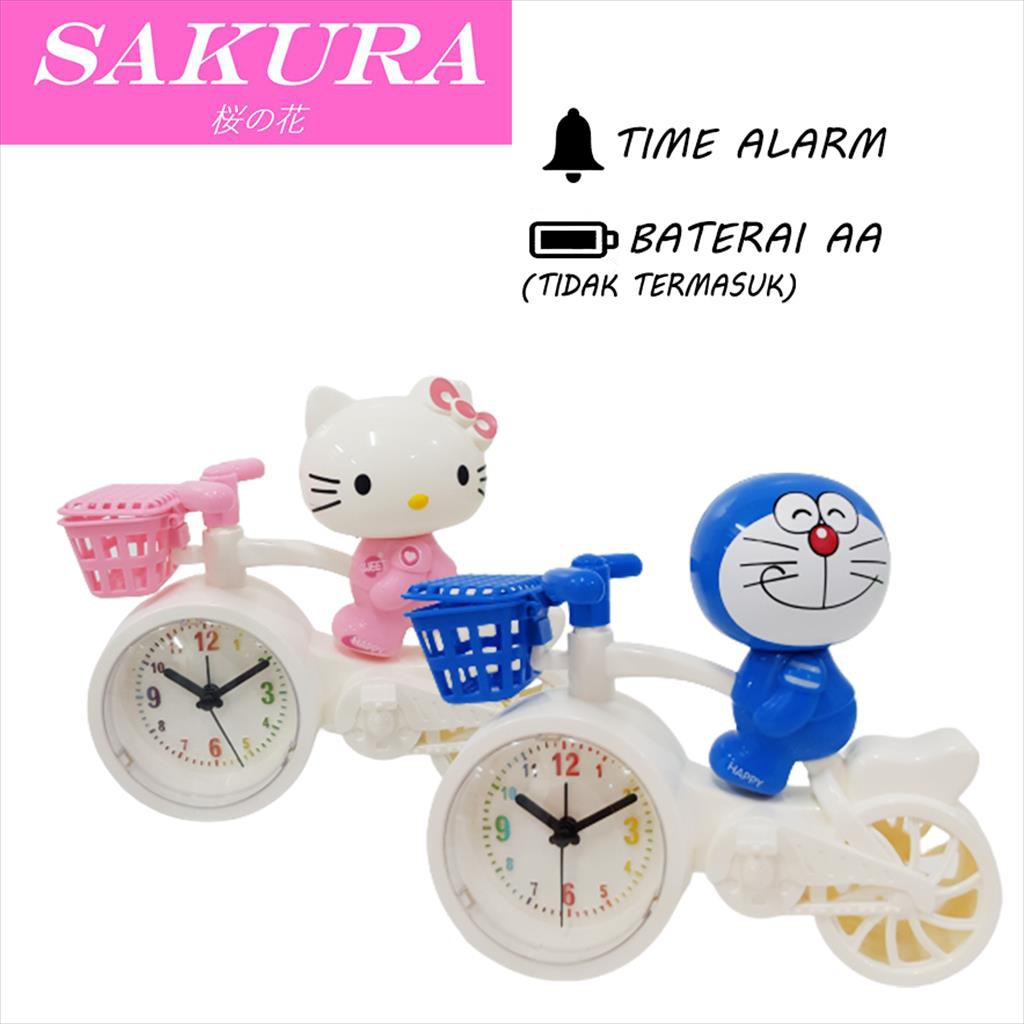 SAKURA Jam Weker/ Jam Beker/ Jam  Alaram Sepeda 338