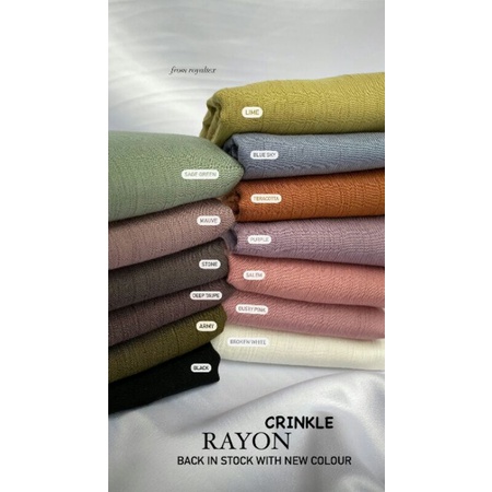 KAIN RAYON CRINKLE