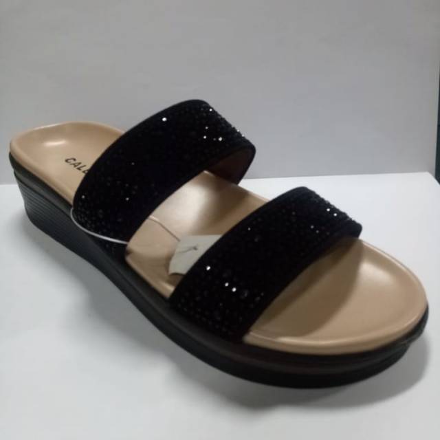 WEDGES SANDAL CALBI  MX 1611 HTM MRH CKT Shopee Indonesia