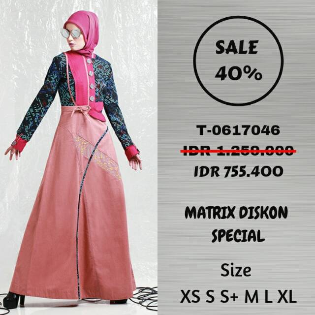 Gamis katun unik modern tuneeca ori sale