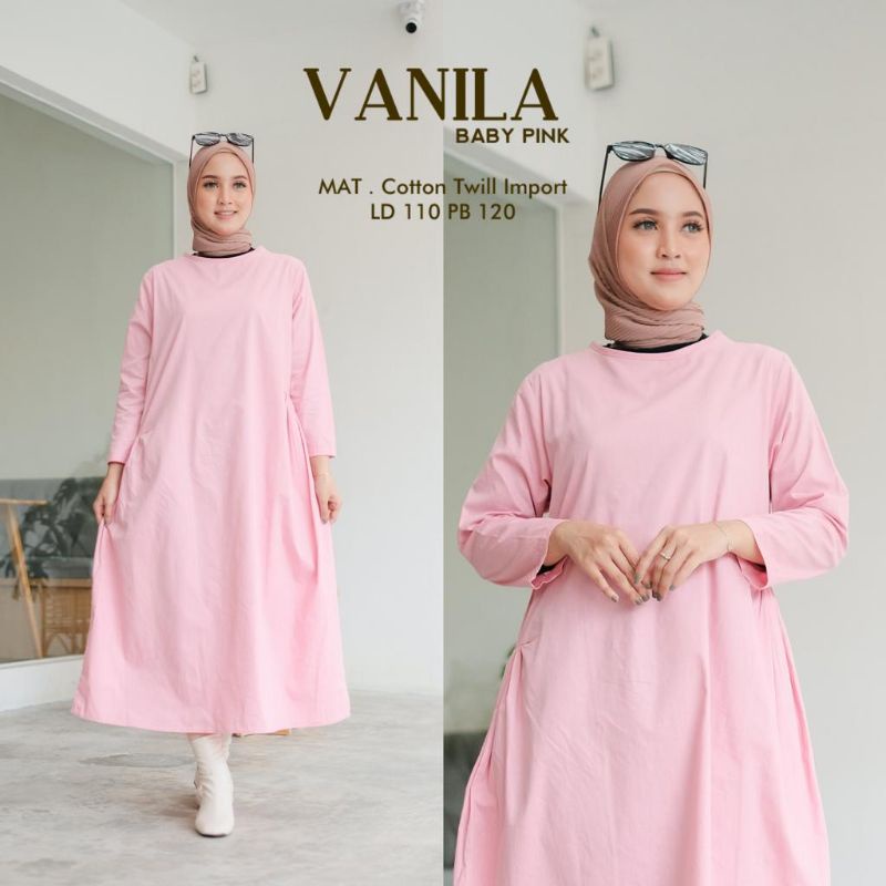 VANILA GAMIS MIDI TERBARU BY SAZO