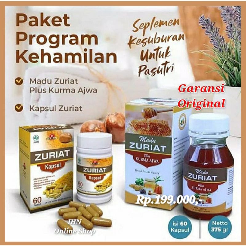 Program Ibu Hamil / Penyubur Pria Wanita / Madu Zuriat Original/Kapsul Zuriat Original/Paket Penyubu