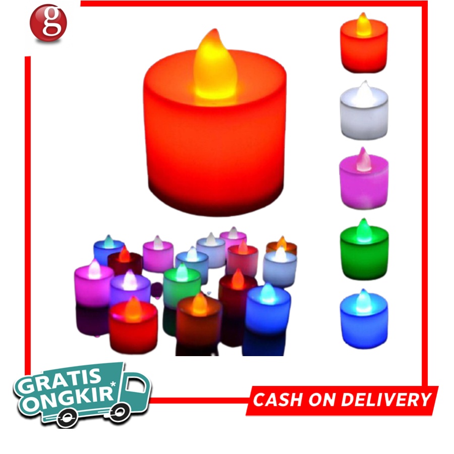 Lampu Natal Lampu Lilin Lampu Lilin LED Lampu Natal LED Lampu Lilin Elektrik Warna Merah