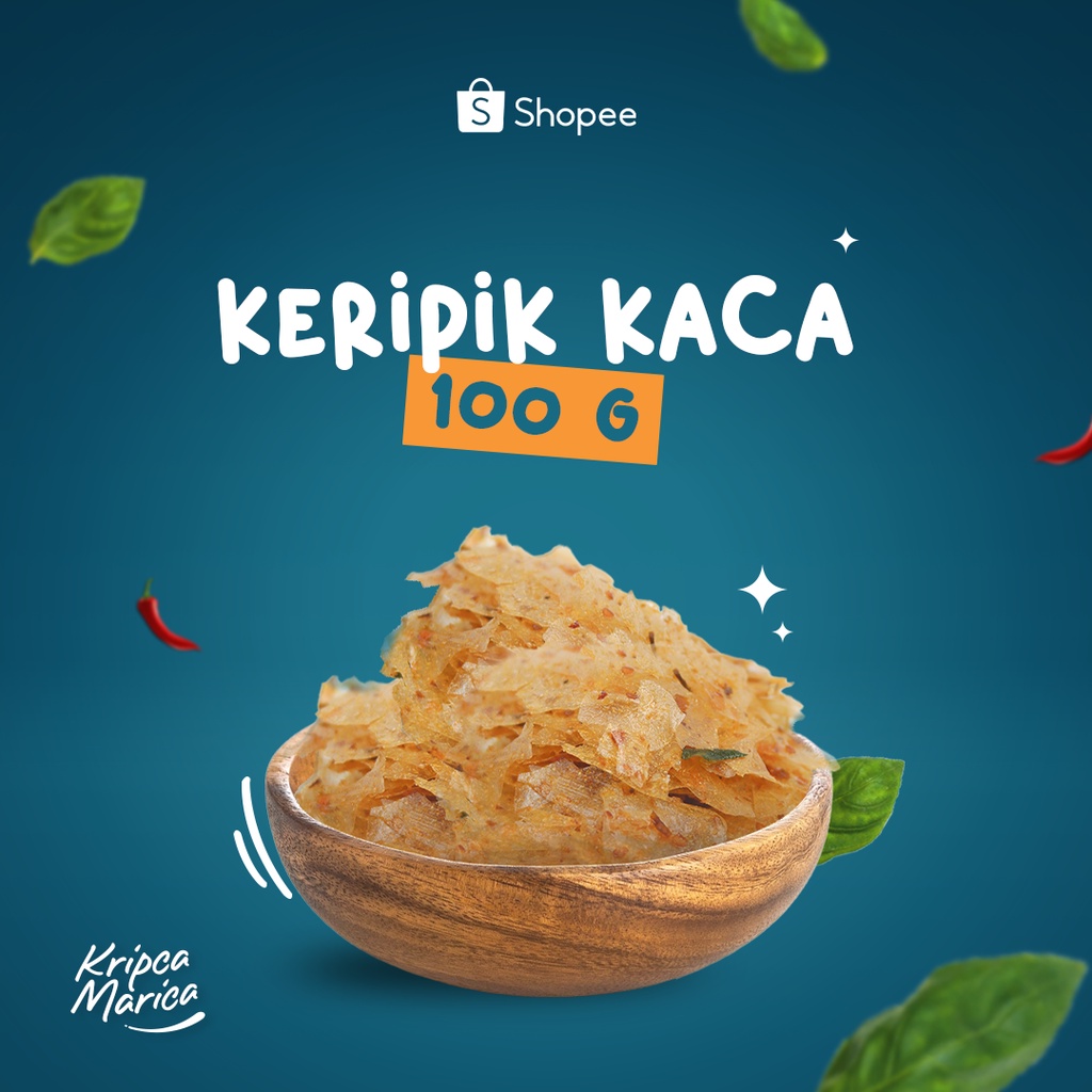 

PROMO! (100g) KERIPIK KACA | KERIPIK BELING | KERIPIK PEDAS DAUN JERUK | KRIPCA MARICA