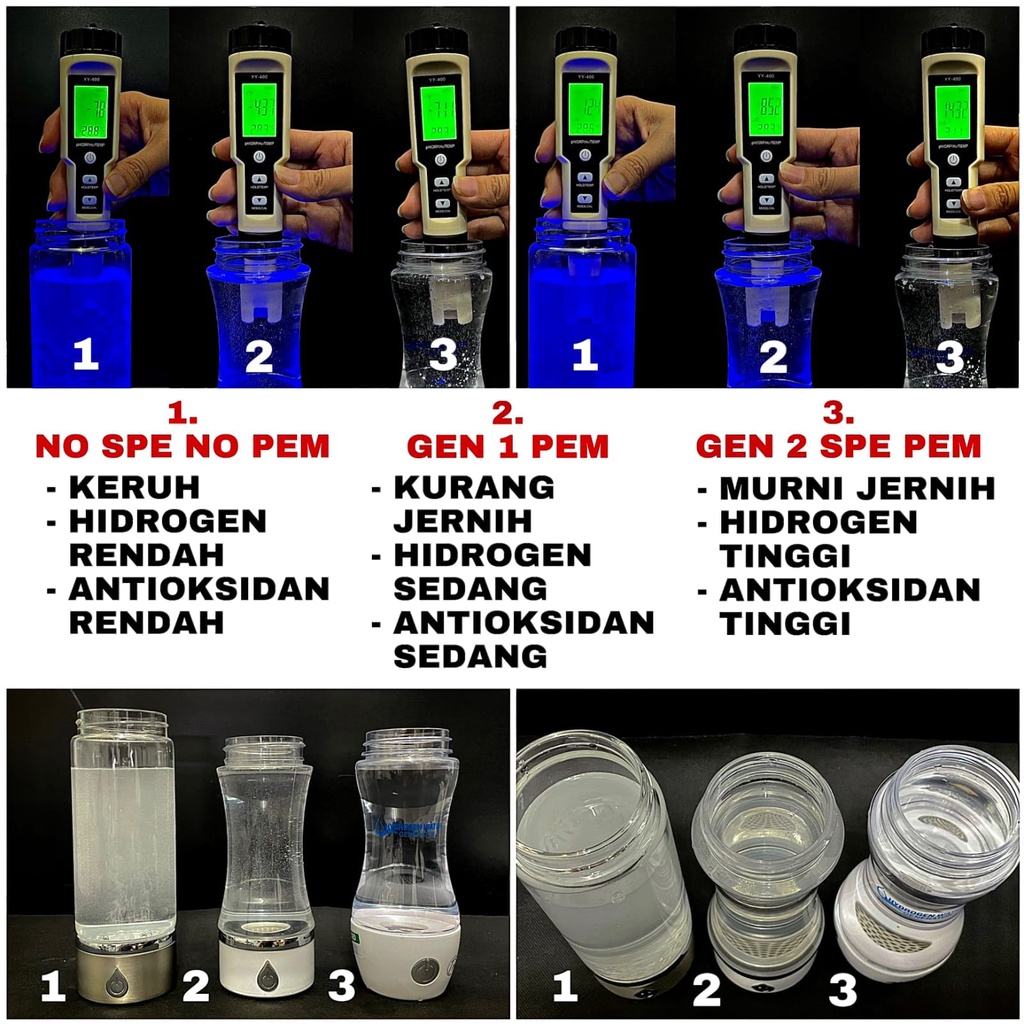 Botol hidrogen air hydrogen termurah