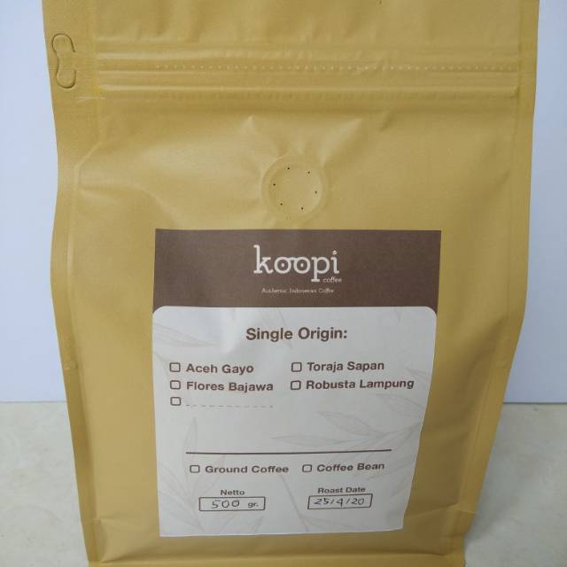 

Koopi coffee Arabika Flores Bajawa 250gr - Arabika Spesialty Coffee