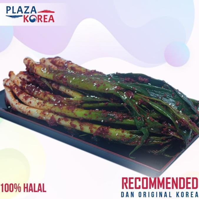 

KIMCHI SAMWON DAUN BAWANG FRESH 100 GRAM - MAKANAN KOREA LEZAT